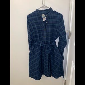 Kiel James Patrick flannel fit & flare dress